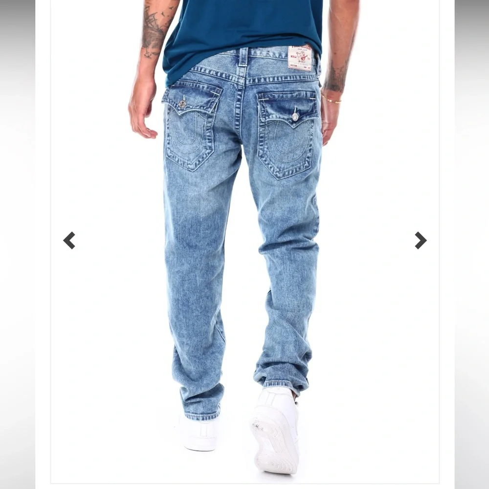 🔥LAST PAIR🔥💙TRUE RELIGION Rocco Sn Flap Relaxed Skinny Jean